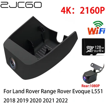 ZJCGO 4K Automobilių DVR Brūkšnys Cam Wifi Priekiniai Galinio vaizdo Kamera, 2 Objektyvas Stebėti Land Rover Range Rover Evoque L551 2018 2019 2020 2021 2022
